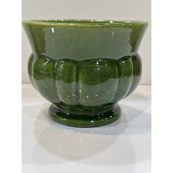 Vintage Haeger USA Green Round Planter 4” - Picture 1 of 5